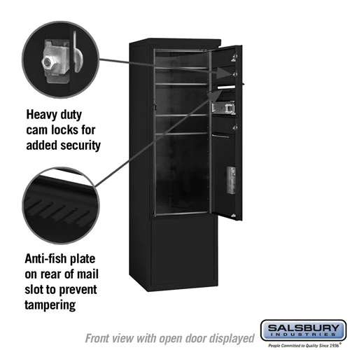10-Door Free-Standing Mailbox with Parcel Locker and USPS Access - Image 3