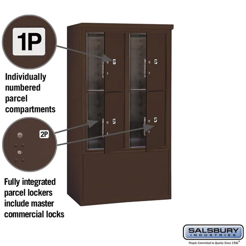 10 Door High Free-Standing Parcel Locker with Private Access - Image 2