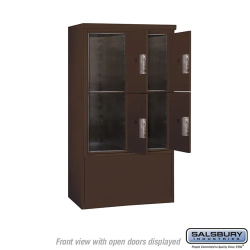 10 Door High Free-Standing Parcel Locker with Private Access - Image 3