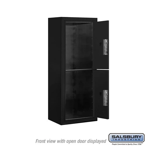10 Door High Surface Mounted Parcel Locker with 2 Parcel Lockers in Black for USPS Access - Image 3