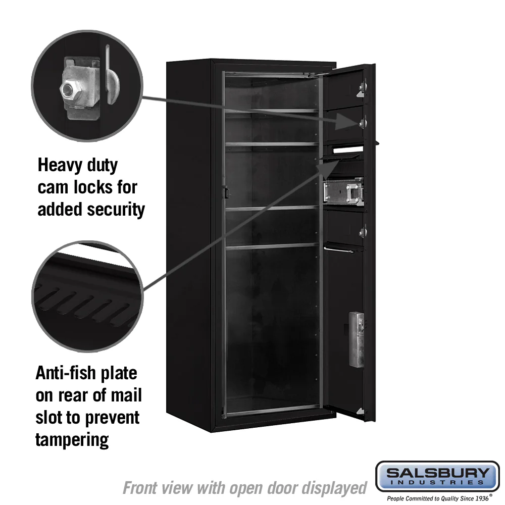 10-Door Surface Mounted Mailbox with Parcel Locker and USPS Access - Image 3