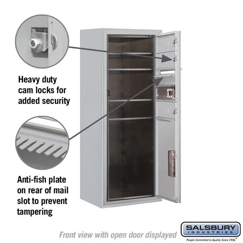 10-Door Surface Mounted Mailbox with Parcel Locker for Private Access - Image 3