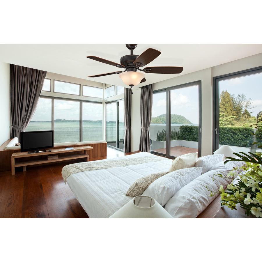 Harbor Breeze Sage Cove 44-in Bronze Incandescent Indoor Ceiling Fan with Light, 5-Blade - Image 3