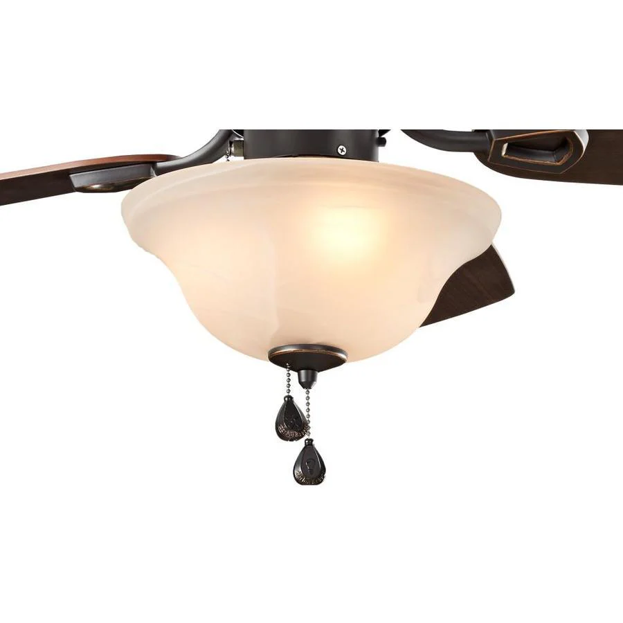 Harbor Breeze Sage Cove 44-in Bronze Incandescent Indoor Ceiling Fan with Light, 5-Blade - Image 6