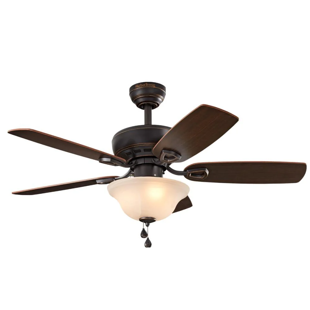 Harbor Breeze Sage Cove 44-in Bronze Incandescent Indoor Ceiling Fan with Light, 5-Blade - Image 8