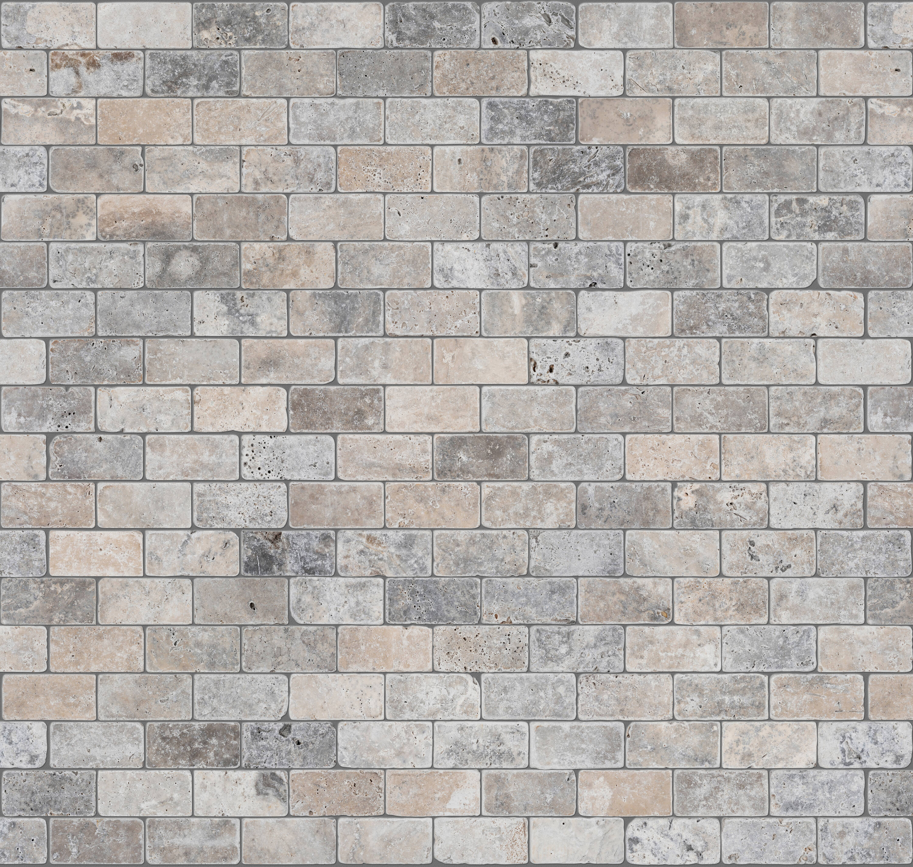 Satori Silver Crescent 12-in x 12-in Tumbled Natural Stone Travertine Brick Subway Wall Tile - Image 11