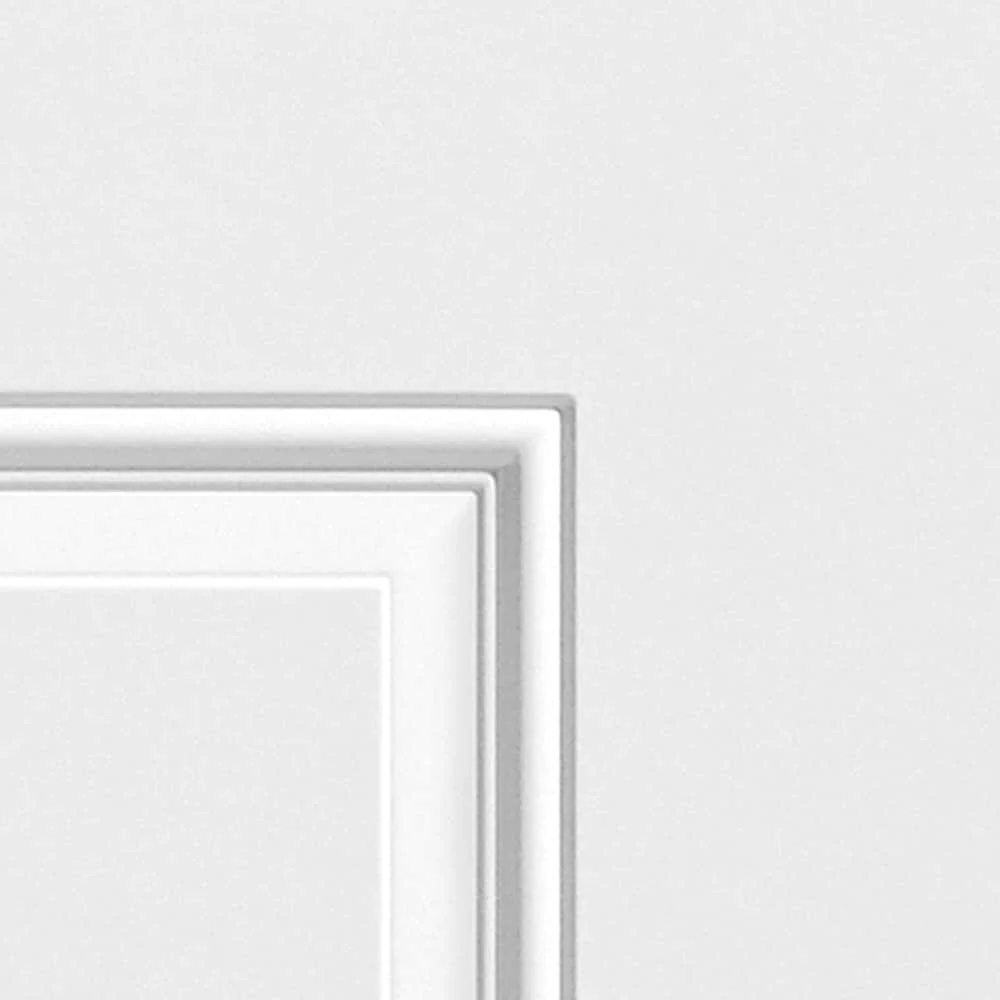 Masonite Hampton 36-in x 80-in Steel Oval Lite Right-Hand Inswing Primed Prehung Single Front Door with Brickmould - Image 3