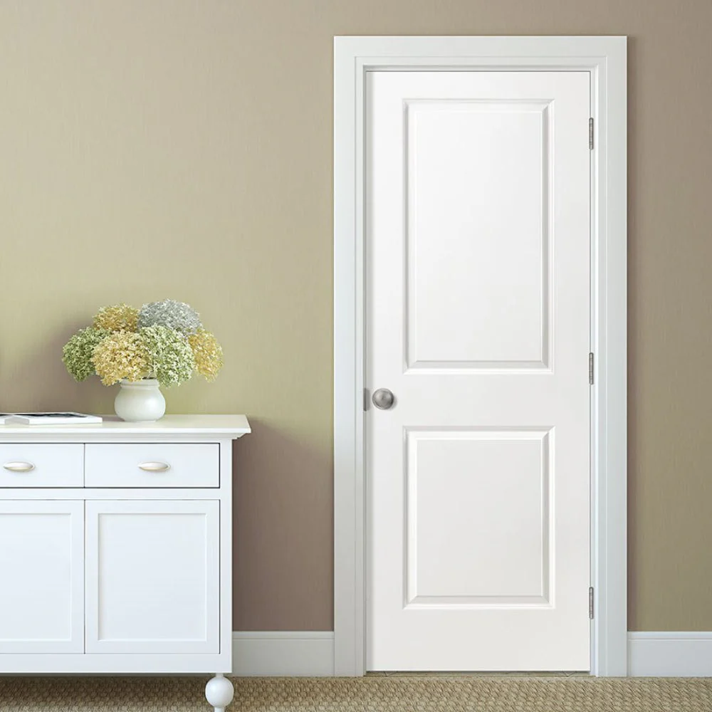 Masonite Traditional 30-in x 80-in 2-Panel Square Hollow Core Primed Molded Composite Left-Hand Single Prehung Interior Door - Image 2