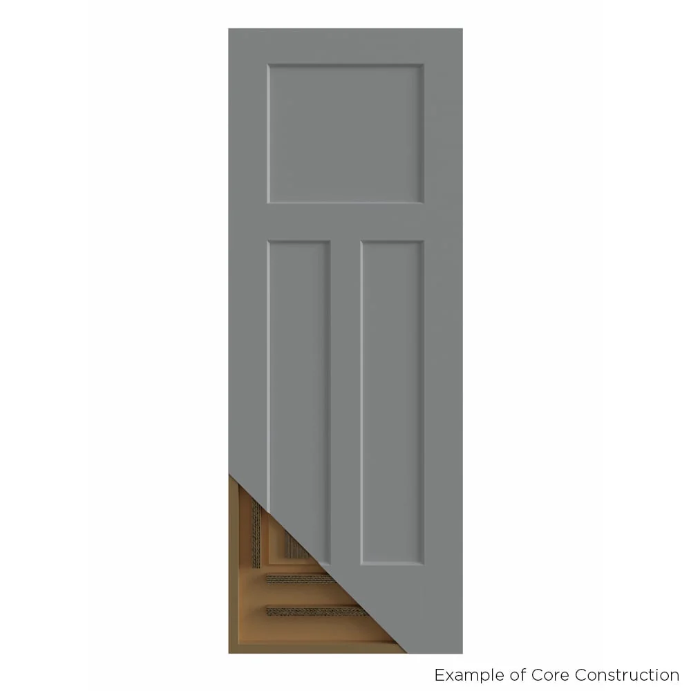 Masonite Traditional 30-in x 80-in 2-Panel Square Hollow Core Primed Molded Composite Left-Hand Single Prehung Interior Door - Image 7