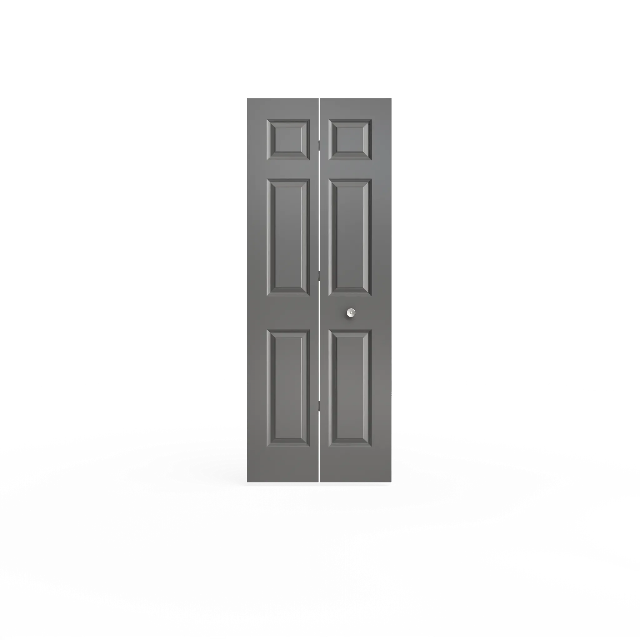 Masonite Traditional 24-in x 80-in 6-Panel Primed Molded Composite Bifold Door (Hardware Included)