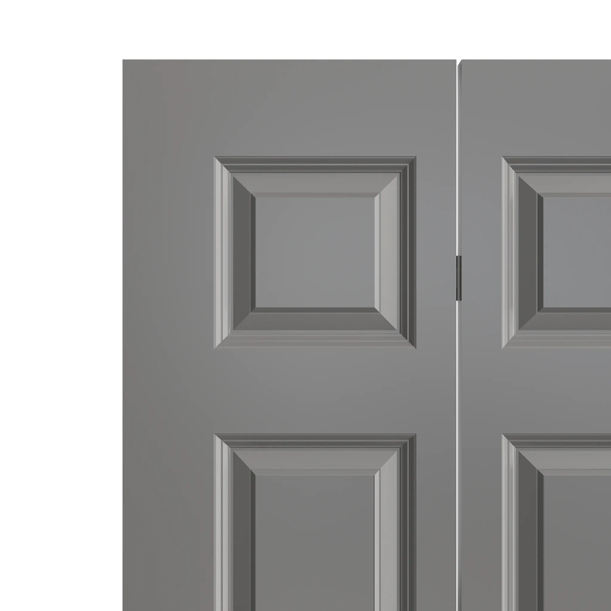 Masonite Traditional 24-in x 80-in 6-Panel Primed Molded Composite Bifold Door (Hardware Included) - Image 4