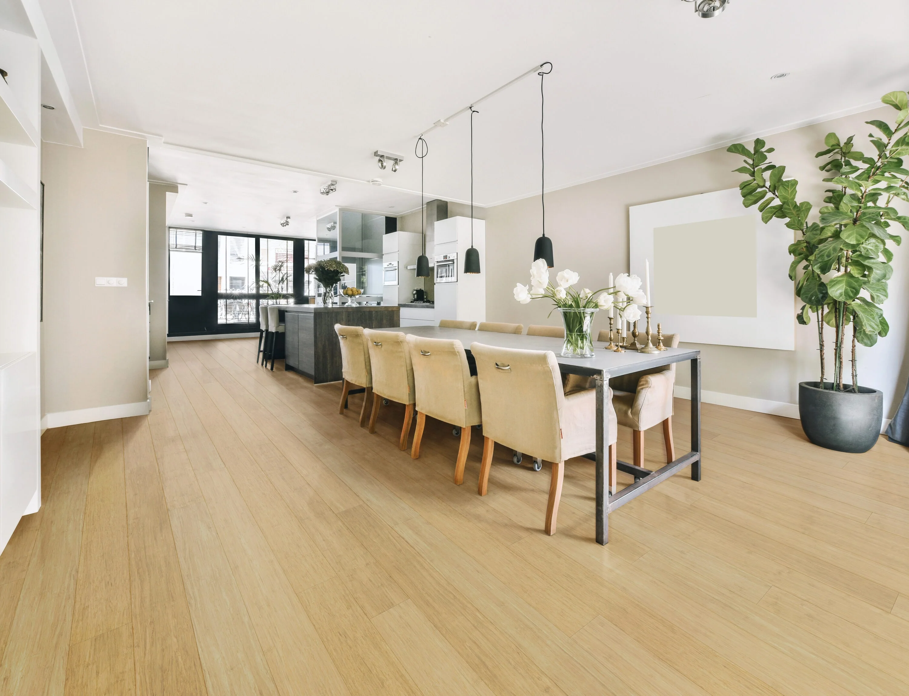 Cali Bamboo Fossilized Natural Bamboo 9/16-in T x 5-3/8-in W Smooth/Traditional Solid Hardwood Flooring (27.01-sq ft/carton) - Image 4