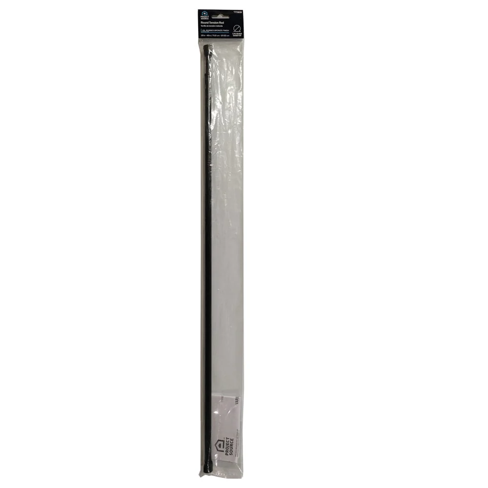 Project Source 28-in to 48-in Bronze Steel Tension Curtain Rod - Image 9