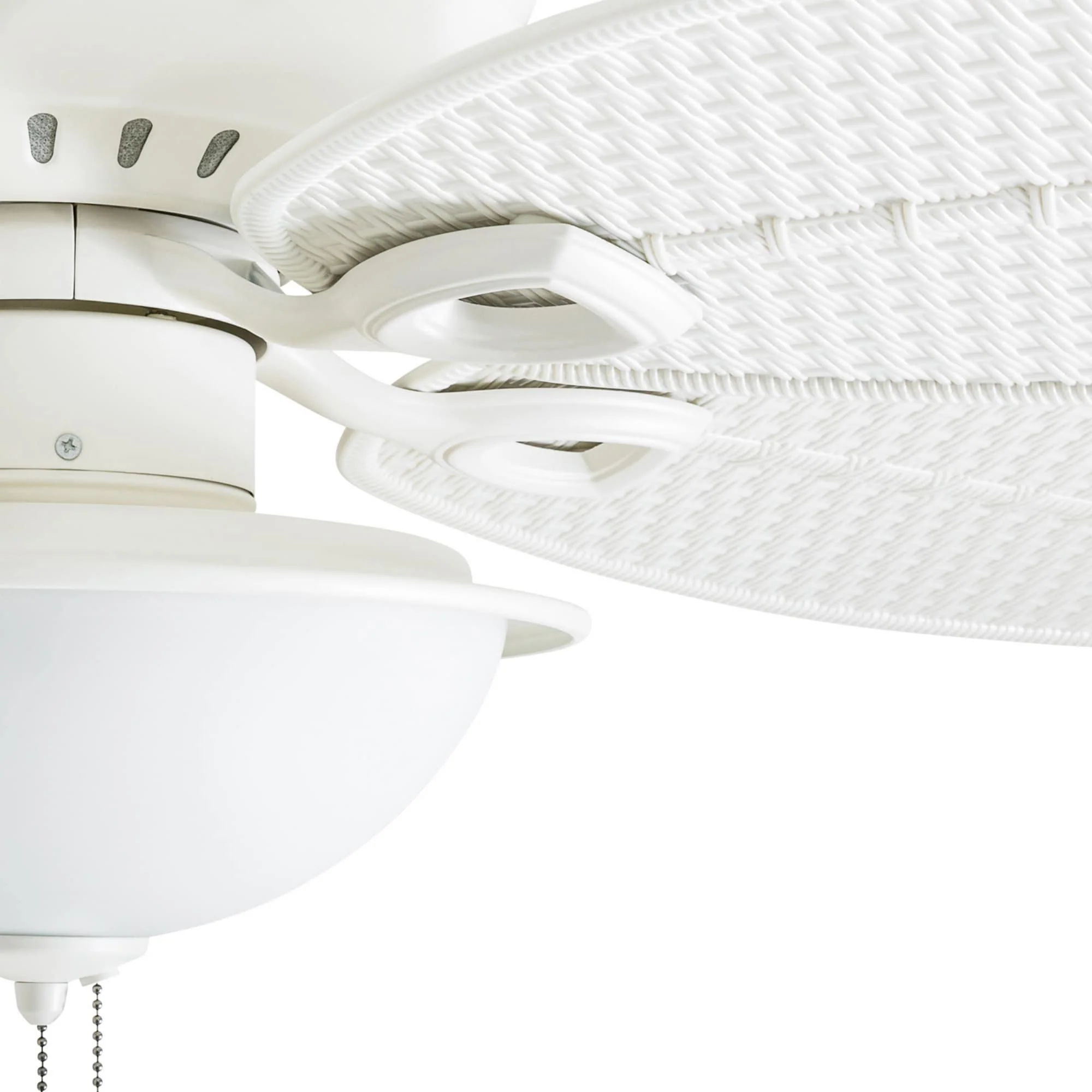 Harbor Breeze Cedar Shoals 44-in White LED Indoor/Outdoor Ceiling Fan with Light Kit (5-Blade) - Image 17