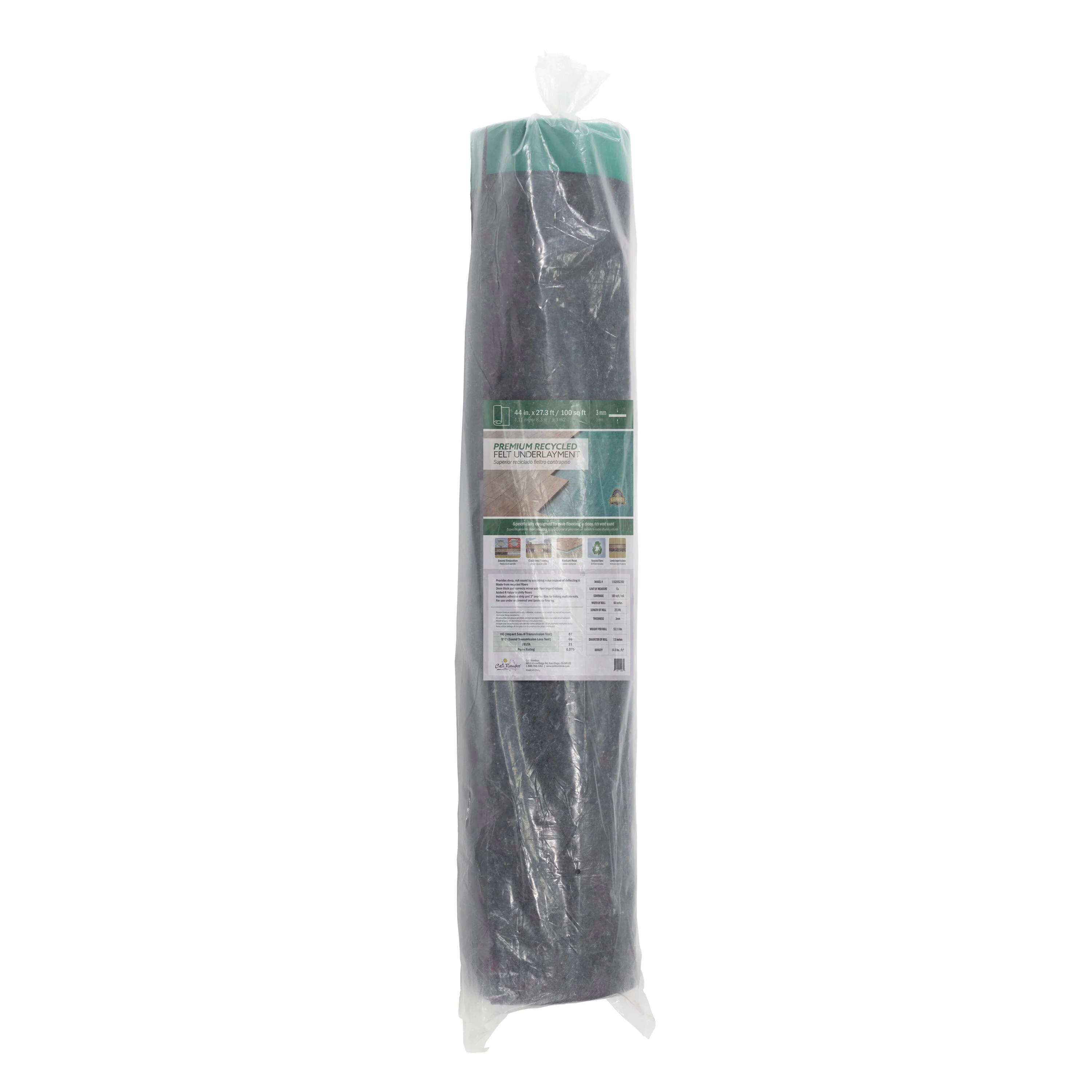 Cali Bamboo 100-sq ft Premium 3 mm Flooring Underlayment - Image 4
