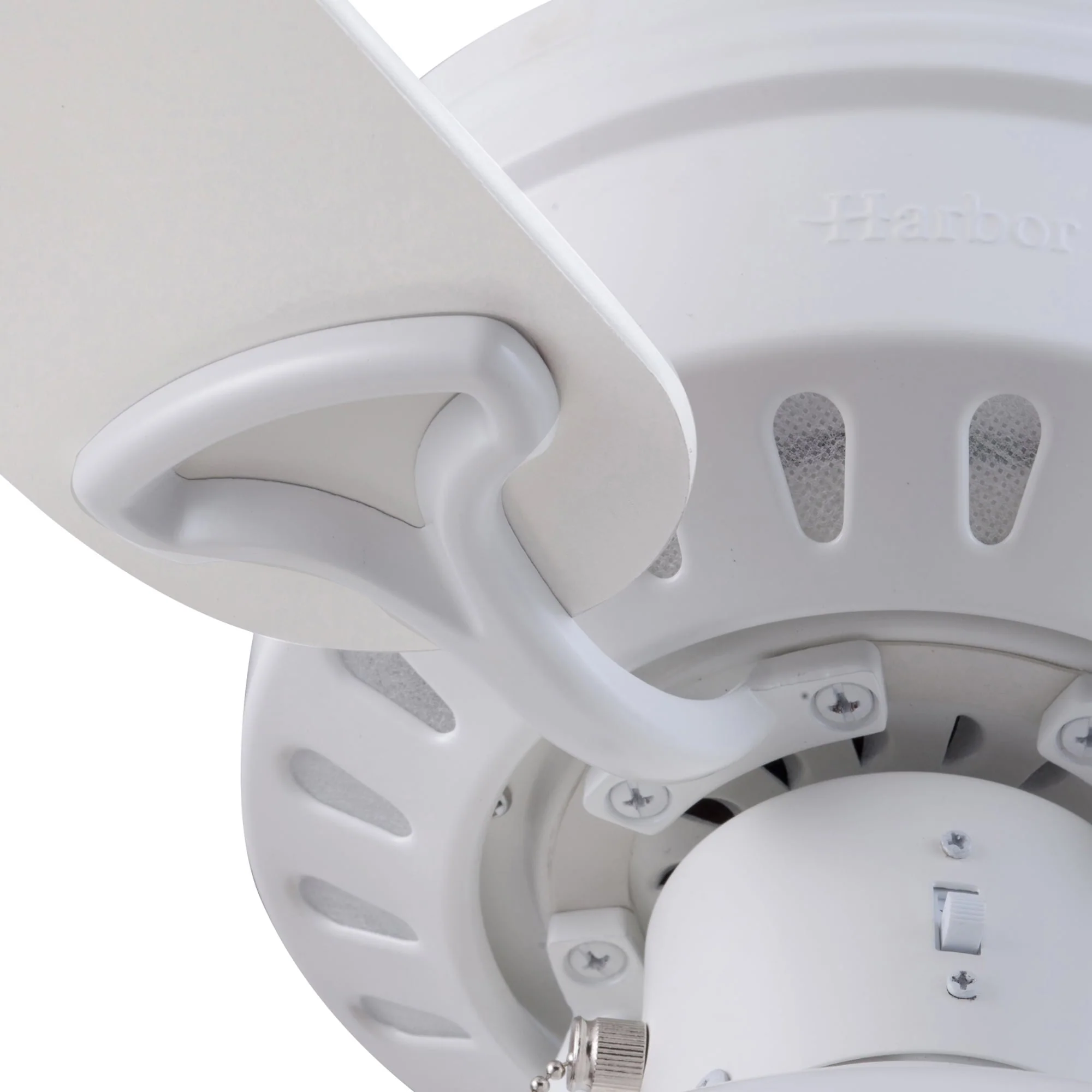 Harbor Breeze Armitage 42-in White LED Indoor Flush Mount Ceiling Fan (4-Blade) - Image 14