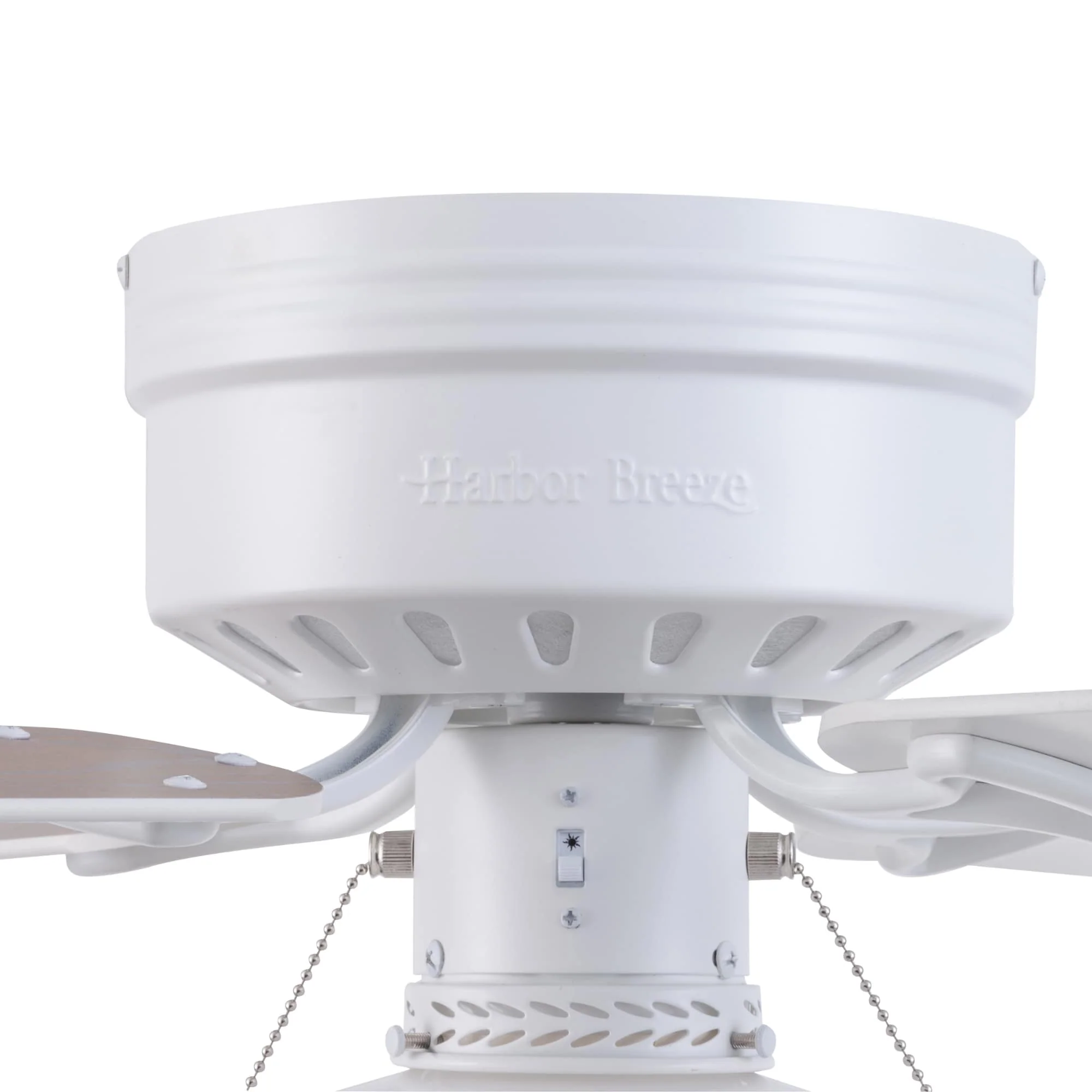 Harbor Breeze Armitage 42-in White LED Indoor Flush Mount Ceiling Fan (4-Blade) - Image 16