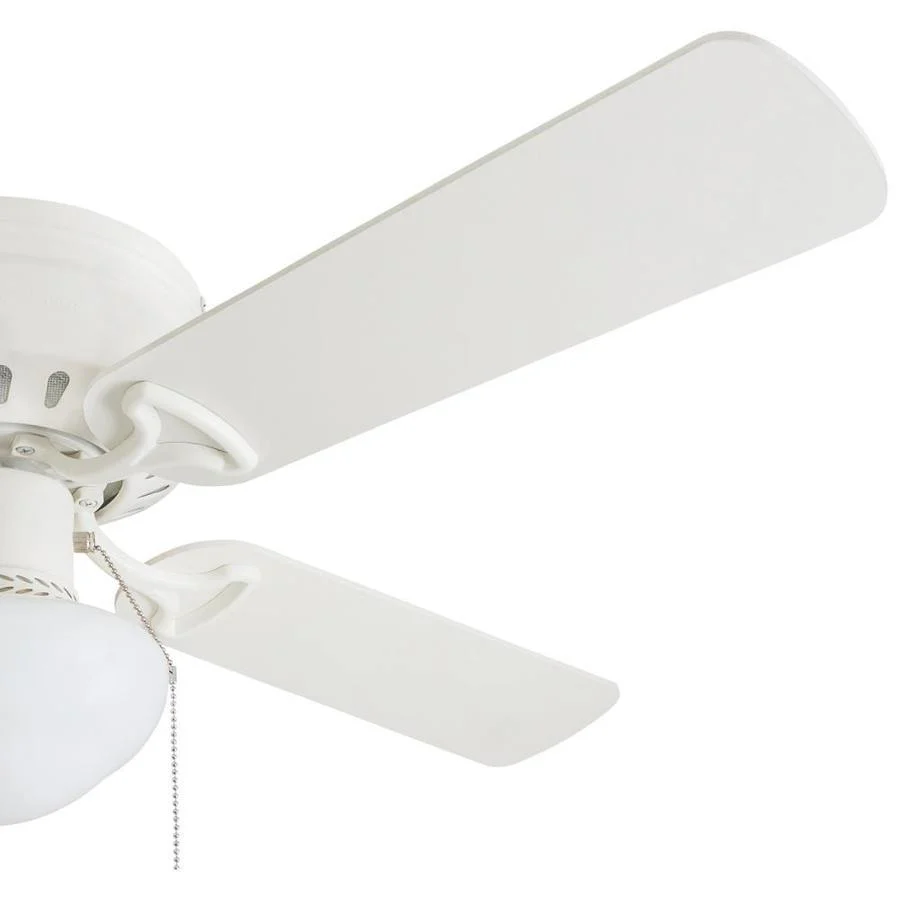 Harbor Breeze Armitage 42-in White LED Indoor Flush Mount Ceiling Fan (4-Blade) - Image 4