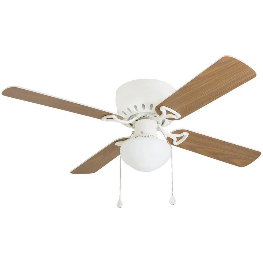 Harbor Breeze Armitage 42-in White LED Indoor Flush Mount Ceiling Fan (4-Blade) - Image 5