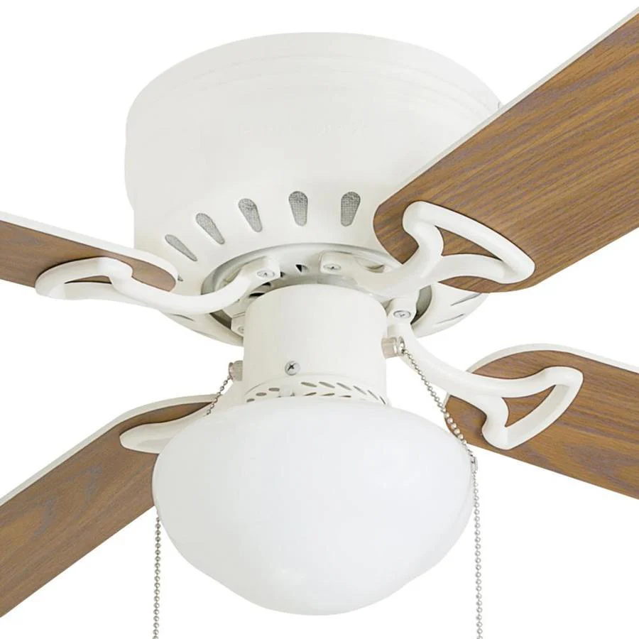 Harbor Breeze Armitage 42-in White LED Indoor Flush Mount Ceiling Fan (4-Blade) - Image 6