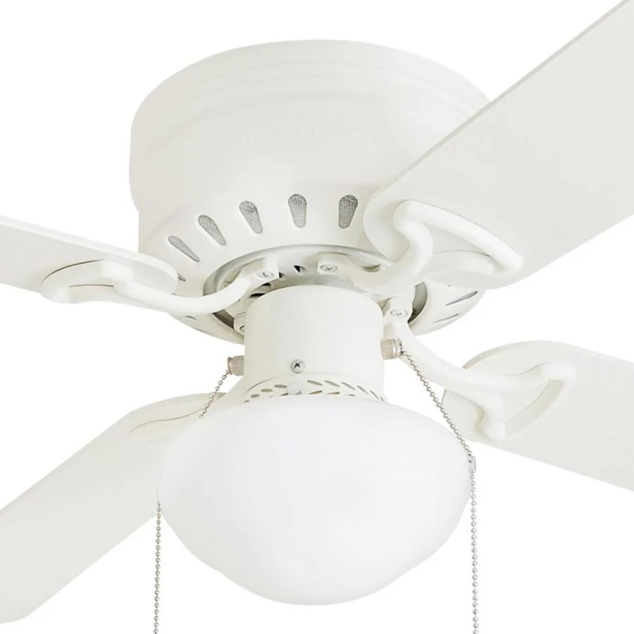 Harbor Breeze Armitage 42-in White LED Indoor Flush Mount Ceiling Fan (4-Blade) - Image 7