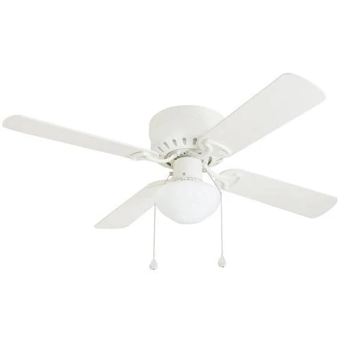 Harbor Breeze Armitage 42-in White LED Indoor Flush Mount Ceiling Fan (4-Blade) - Image 9