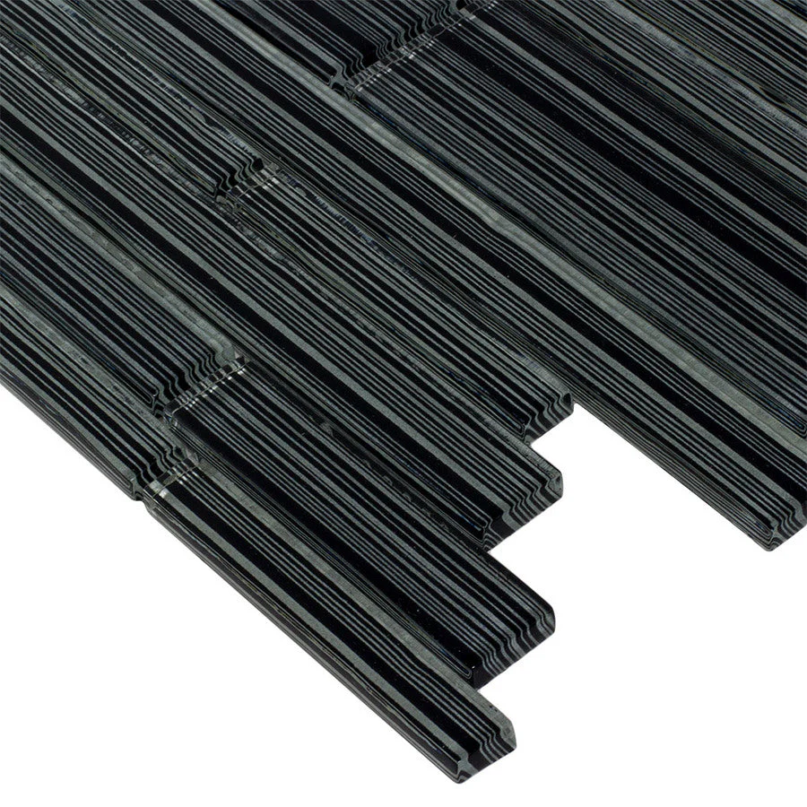Elida Ceramica Glassy Terrain 12-in x 12-in Glossy Glass Linear Mosaic Wall Tile - Image 2
