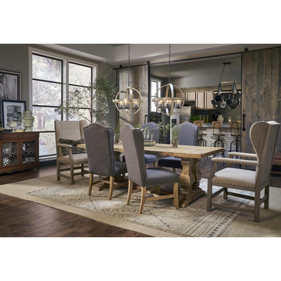 Kichler Barrington Anvil Iron & Distressed Antique Gray Seeded Glass Globe Pendant Light, 21.25 in - Image 3