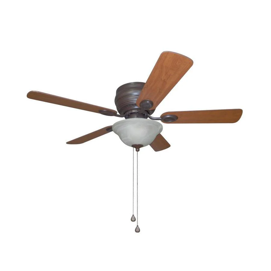 Harbor Breeze Mayfield 44-in Bronze LED Indoor Flush Mount Ceiling Fan with Light (5-Blade) - Image 5