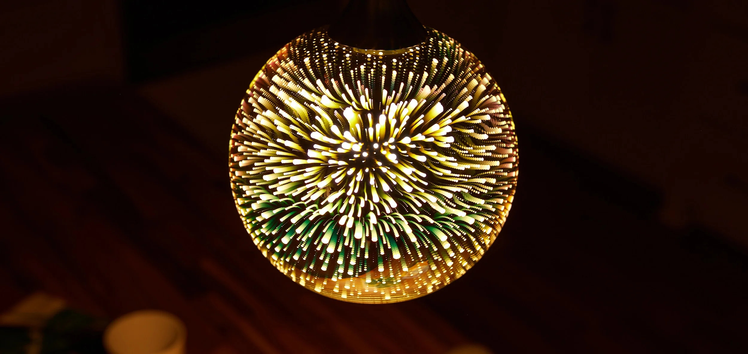 Portfolio 6.3-in H x 7-in W Silver Explosion Art Glass Globe Pendant Light Shade - Image 7