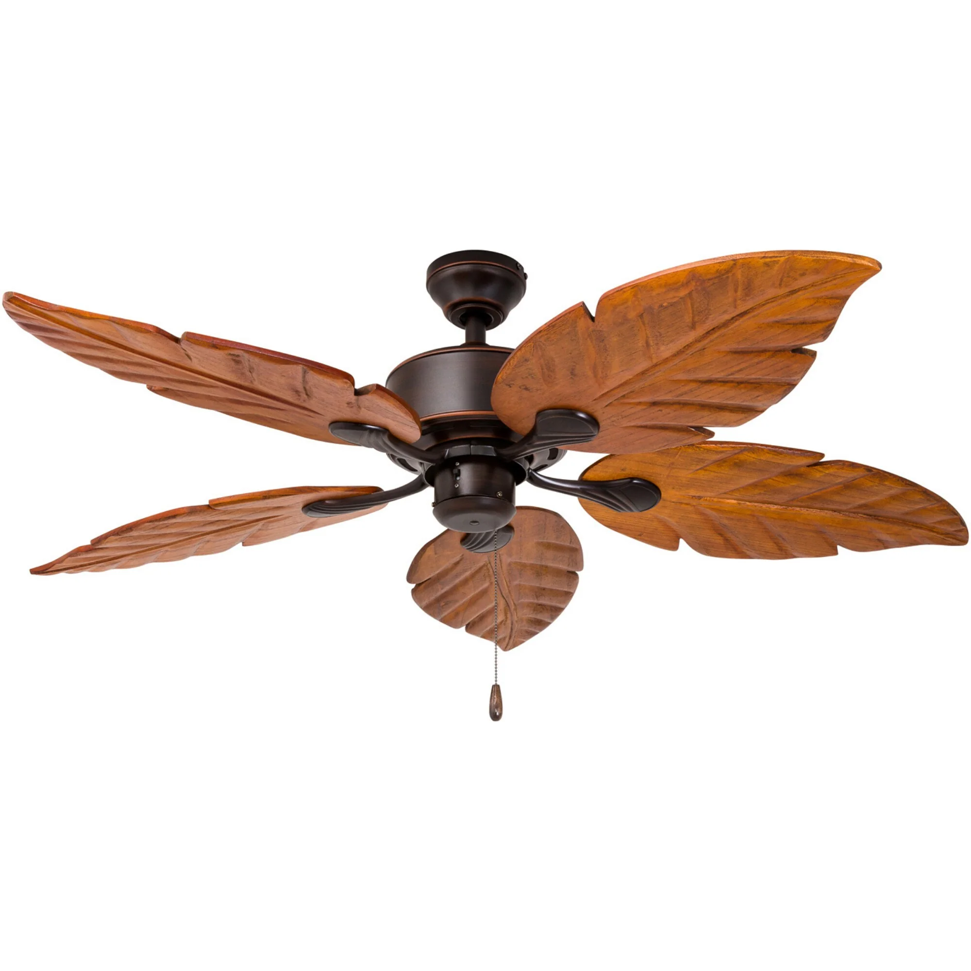 Harbor Breeze St Kitts 52-in Oil Rubbed Bronze LED Indoor/Outdoor Ceiling Fan with Light, 5 Hand-Carved Blades - Image 8
