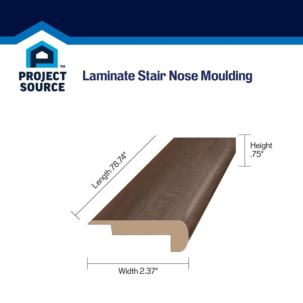 SimpleSolutions 2.37-in W x 78.7-in L Oak Prefinished Laminate Stair Nosing - Image 13