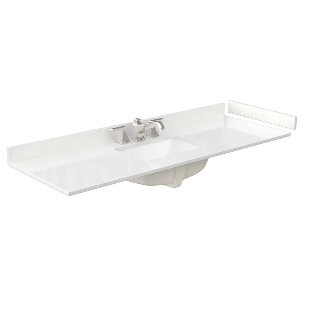 Wyndham Collection Deborah 60-in Dark Gray Single Sink Bathroom Vanity with White Carrara Natural Marble Top (Mirror Included) - Image 9