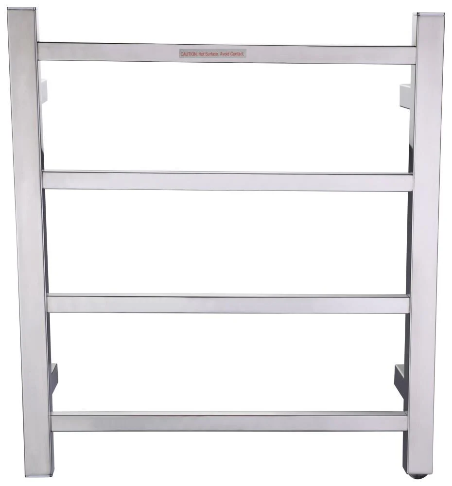 ANZZI Polished Chrome Plug-In Wall Mount Towel Warmer, 17.71-in W x 19.69-in H - Image 12