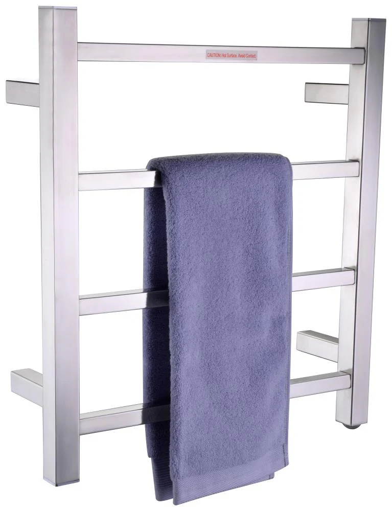 ANZZI Polished Chrome Plug-In Wall Mount Towel Warmer, 17.71-in W x 19.69-in H - Image 13