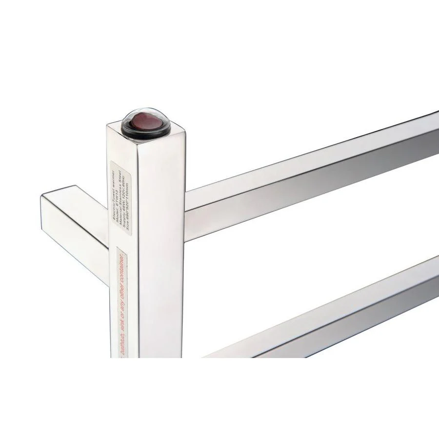 ANZZI Polished Chrome Plug-In Wall-Mount Towel Warmer, 20.47 x 4.33 x 26.77 in - Image 4