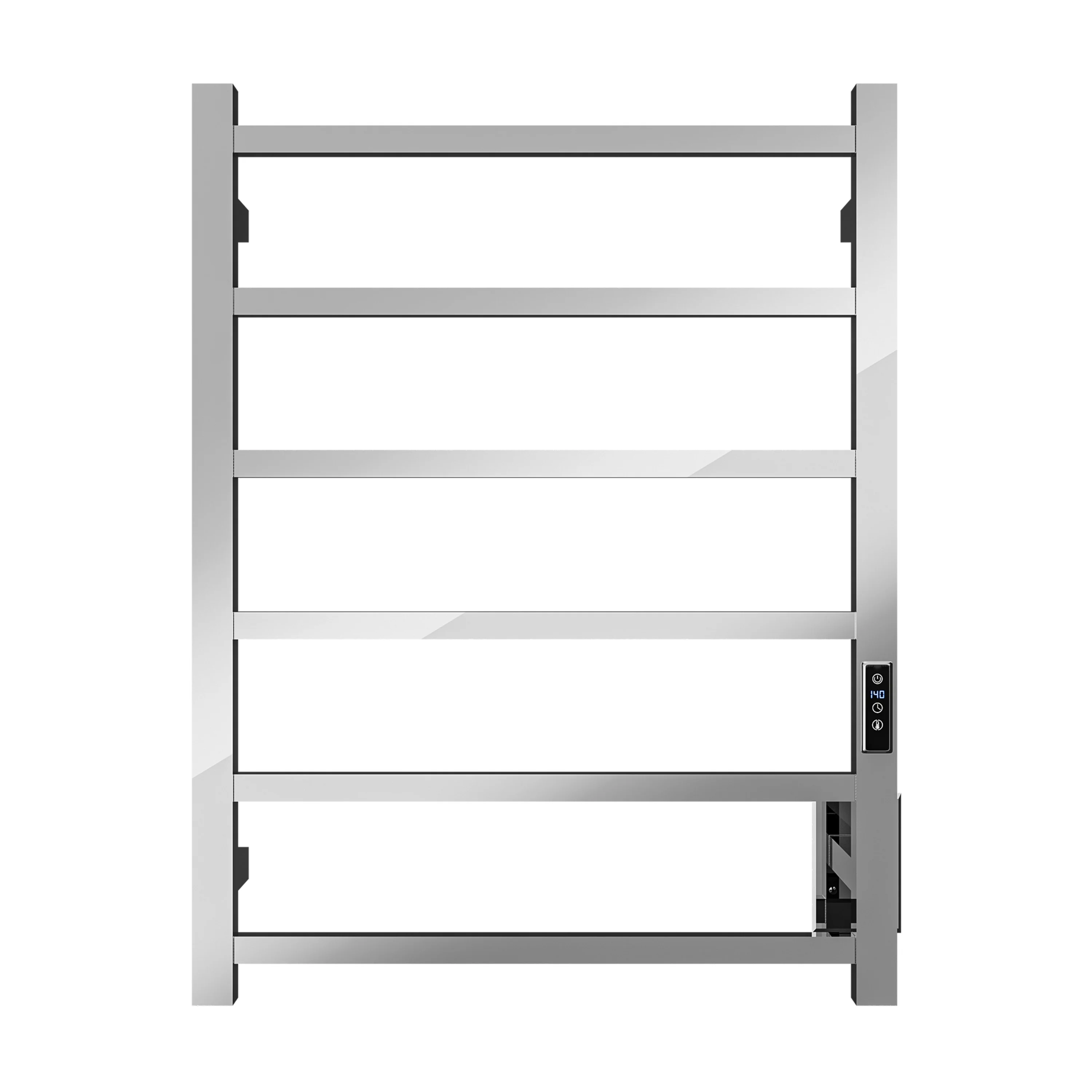 ANZZI Polished Chrome Plug-In Wall-Mount Towel Warmer, 20.47 x 4.33 x 26.77 in - Image 7