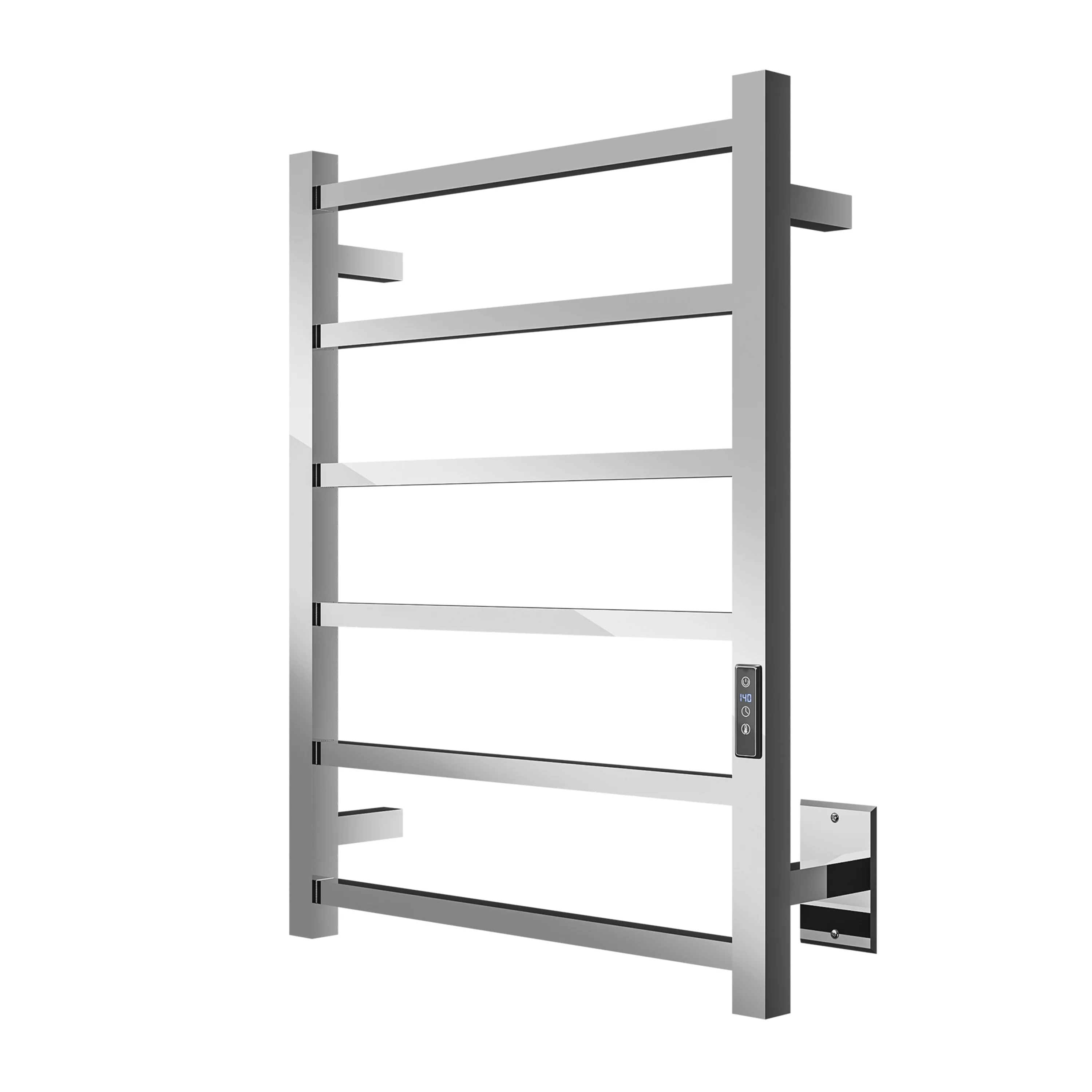 ANZZI Polished Chrome Plug-In Wall-Mount Towel Warmer, 20.47 x 4.33 x 26.77 in - Image 9