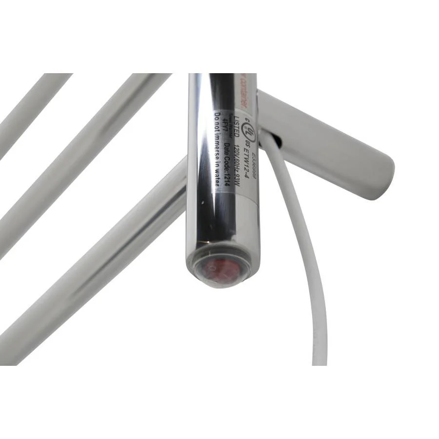 ANZZI Polished Chrome Plug-In Wall-Mount Towel Warmer, 23.62 in W x 39.09 in L x 9.53 in H - Image 3