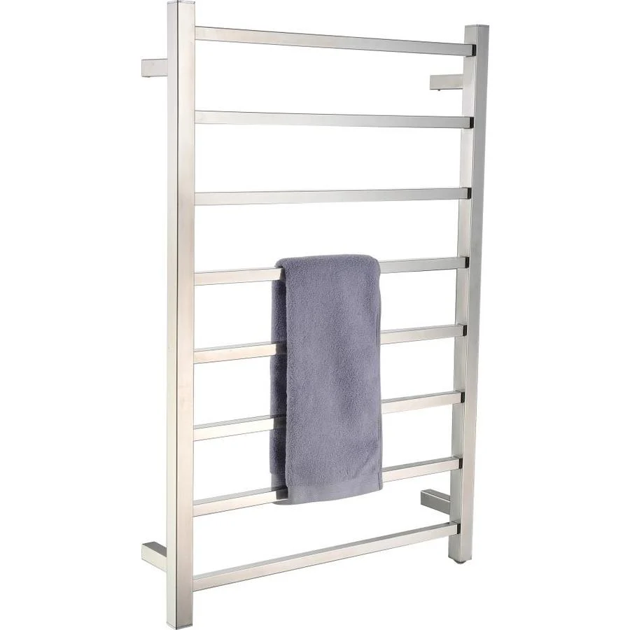 ANZZI Brushed Nickel Plug-In Wall-Mount Towel Warmer, 36.25 x 23.6 x 4.3 in