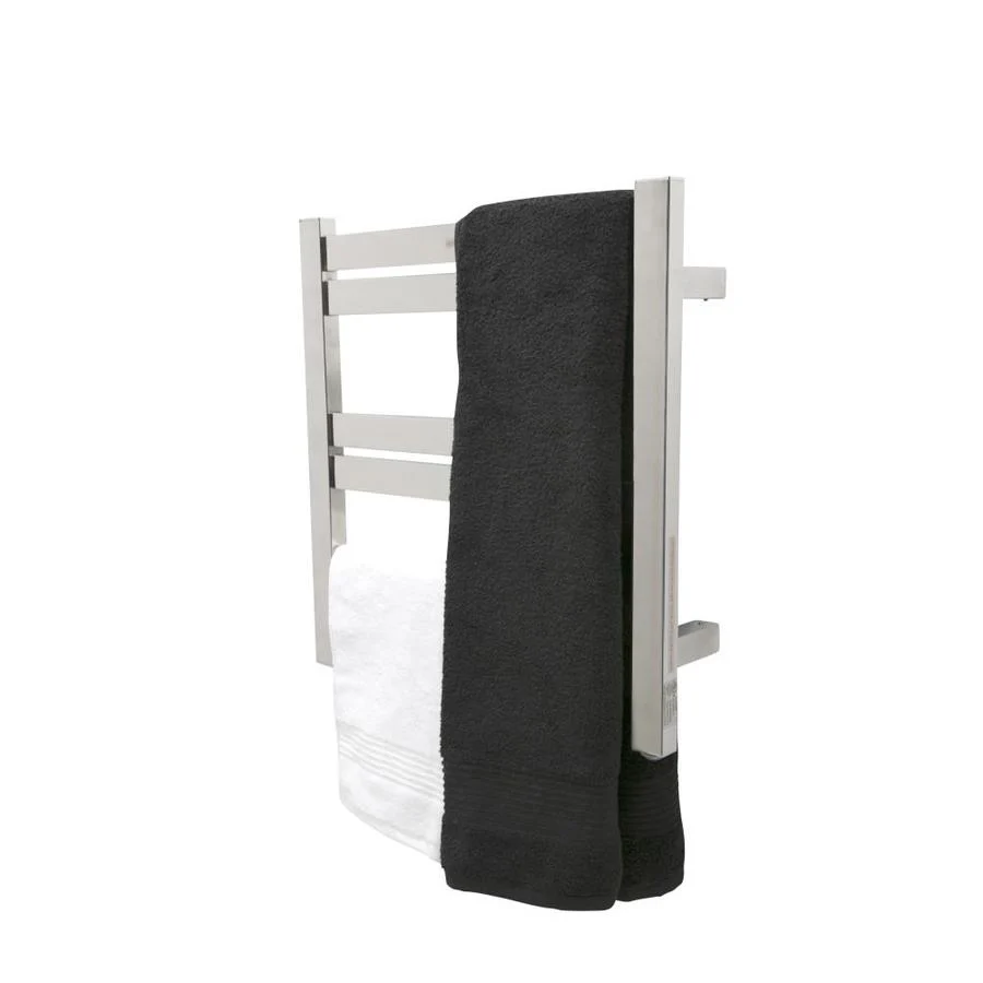 ANZZI Polished Chrome Plug-In Wall Mount Towel Warmer, 4.13 in W x 20.47 in L x 20.87 in H - Image 6