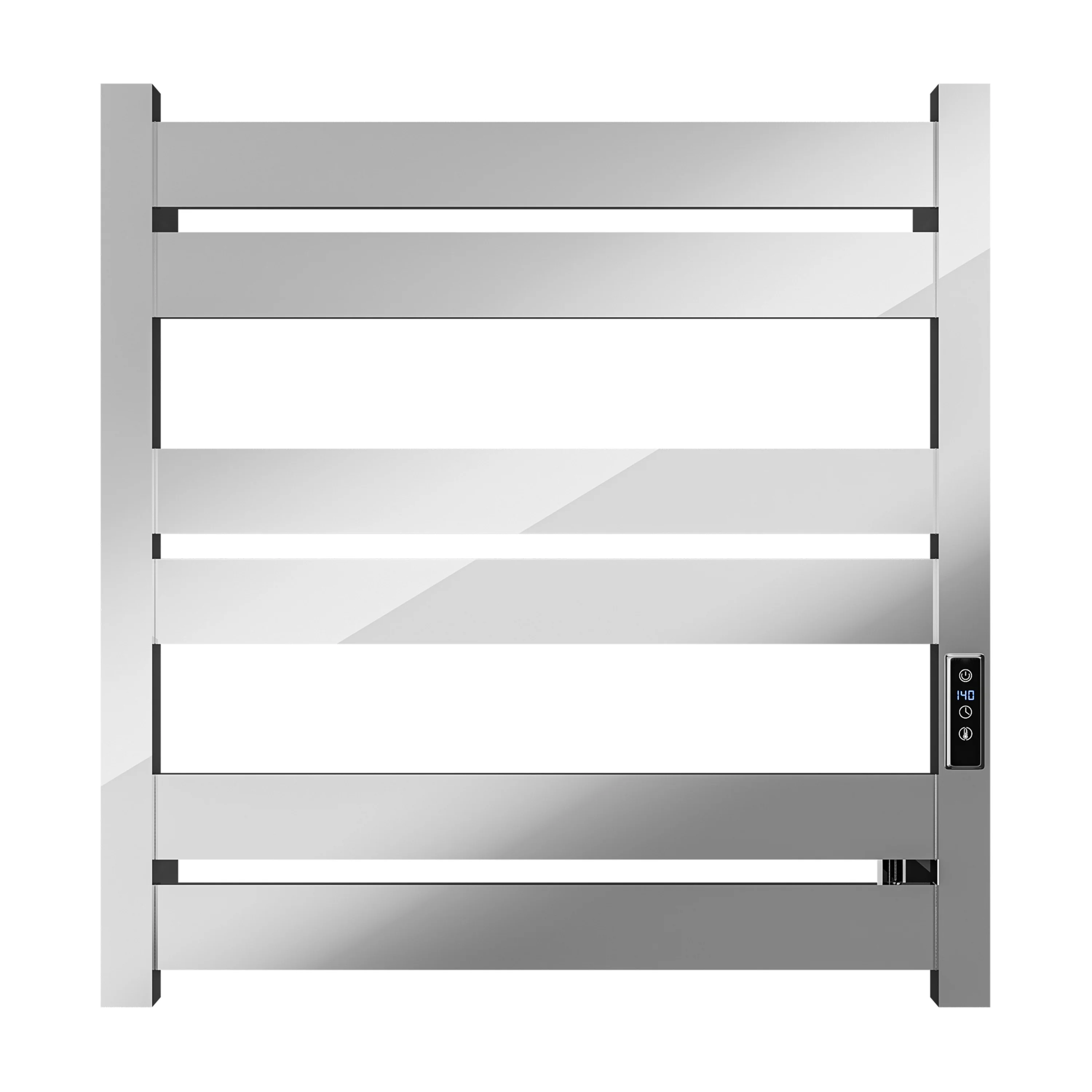 ANZZI Polished Chrome Plug-In Wall Mount Towel Warmer, 4.13 in W x 20.47 in L x 20.87 in H - Image 9