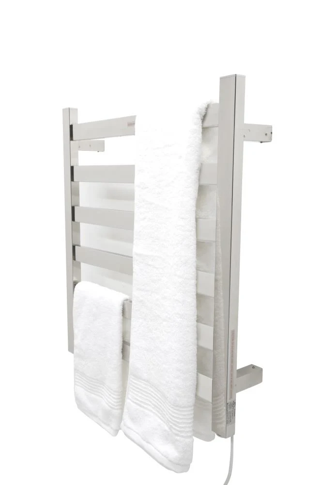 ANZZI Polished Chrome Plug-In Wall Mount Towel Warmer, 25 in H x 23.675 in L x 4.125 in W - Image 15