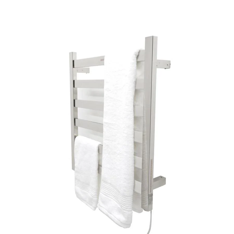 ANZZI Polished Chrome Plug-In Wall Mount Towel Warmer, 25 in H x 23.675 in L x 4.125 in W - Image 6