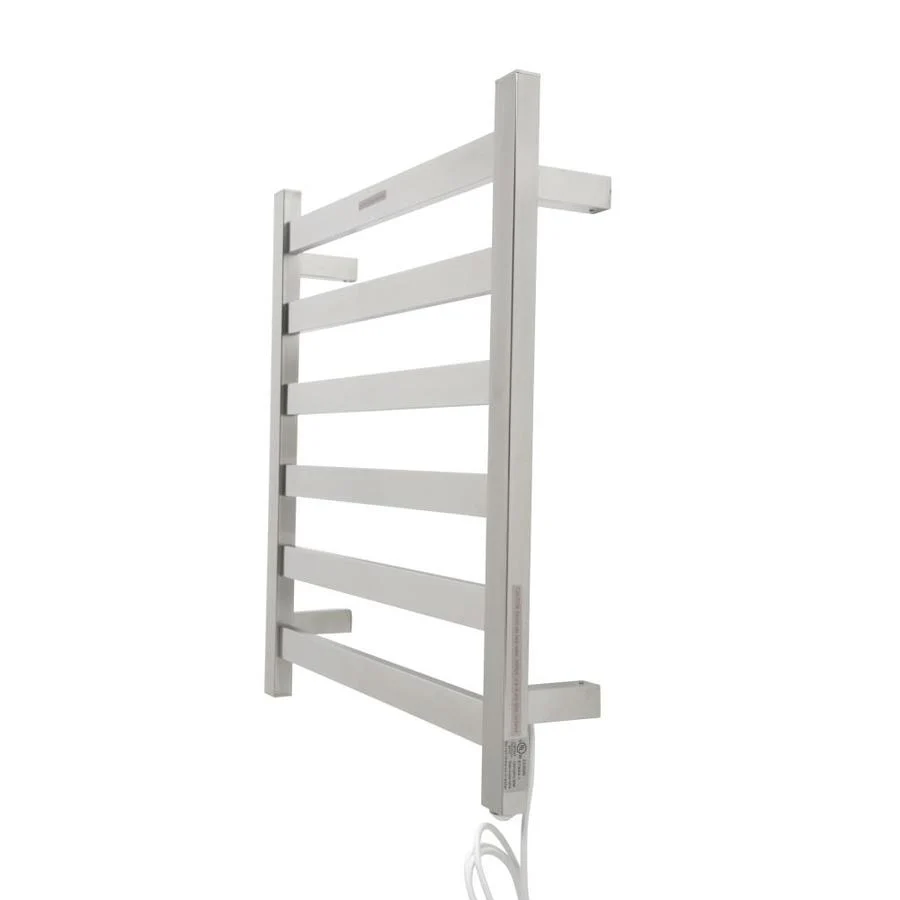 ANZZI Polished Chrome Plug-In Wall Mount Towel Warmer, 25 in H x 23.675 in L x 4.125 in W - Image 8