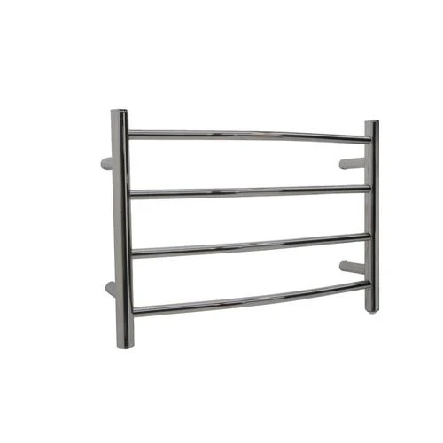 ANZZI Brushed Nickel Plug-In Wall-Mount Towel Warmer, 4-Bar, 16.5 in H x 23.5 in W x 5.5 in D