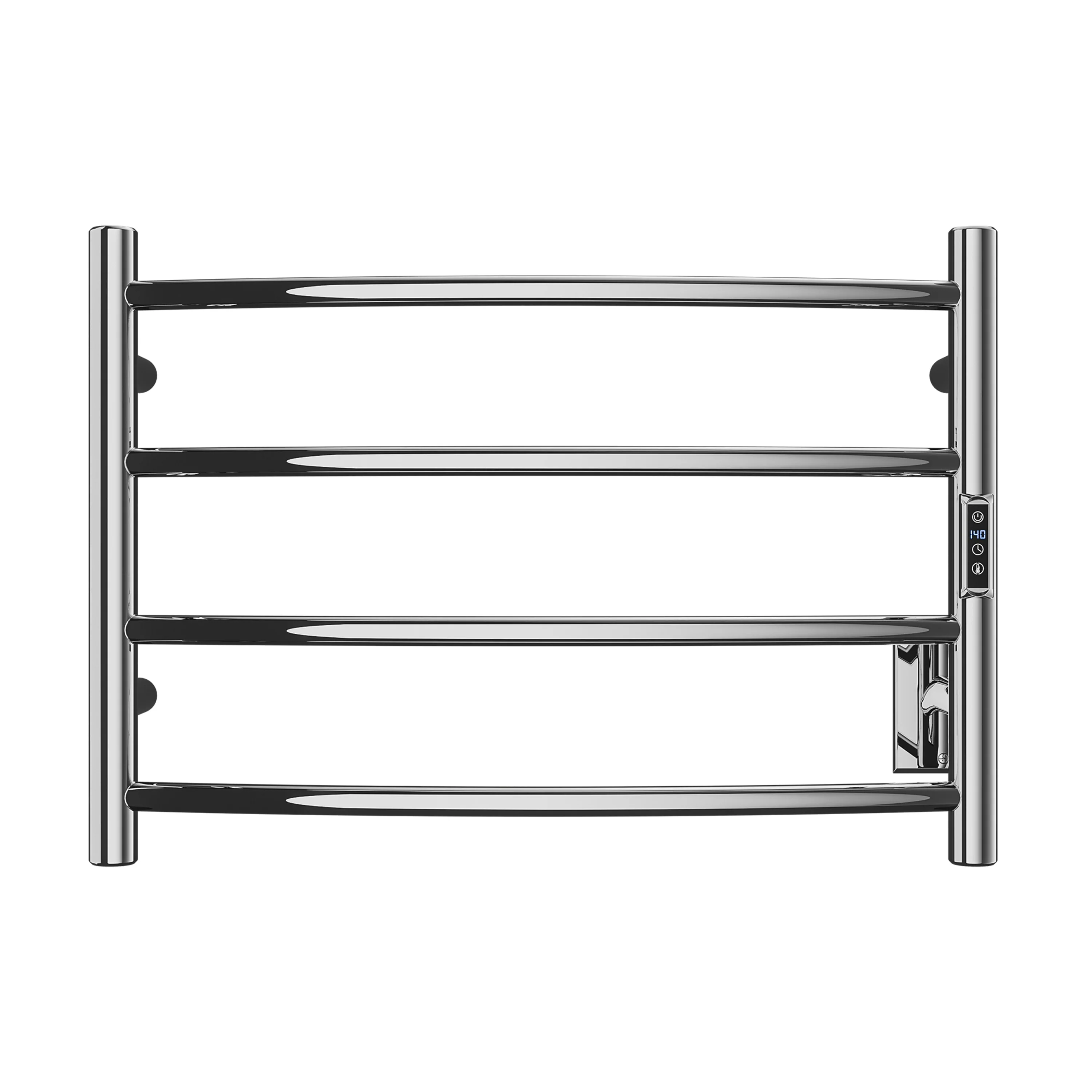 ANZZI Polished Chrome Plug-In Wall-Mount Towel Warmer, 16.5 in H x 23.5 in W x 5.5 in D - Image 3