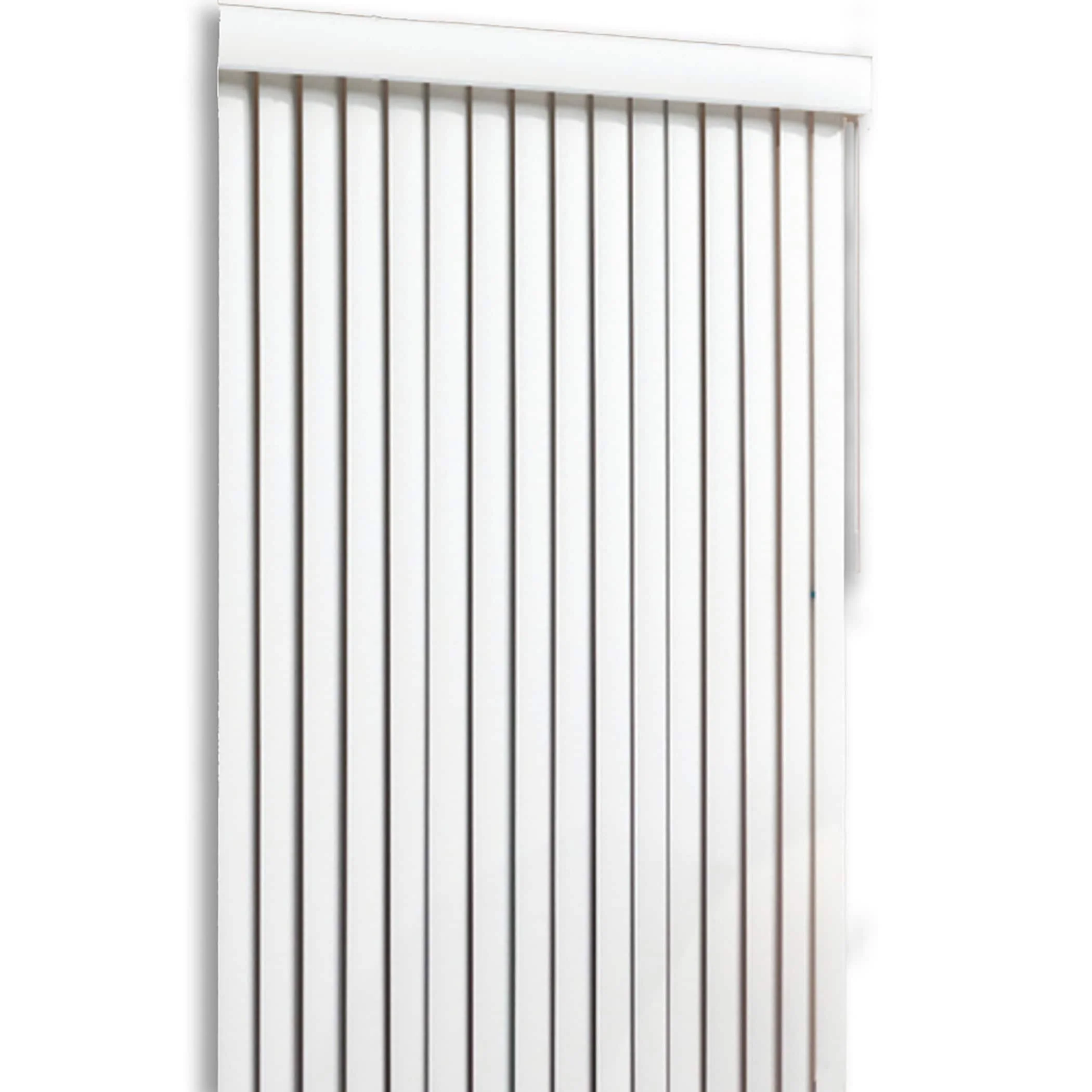 Project Source Room Darkening Vertical Blinds, Cordless, White Vinyl, 3.5-in Slats, 66-in W x 84-in L - Image 7