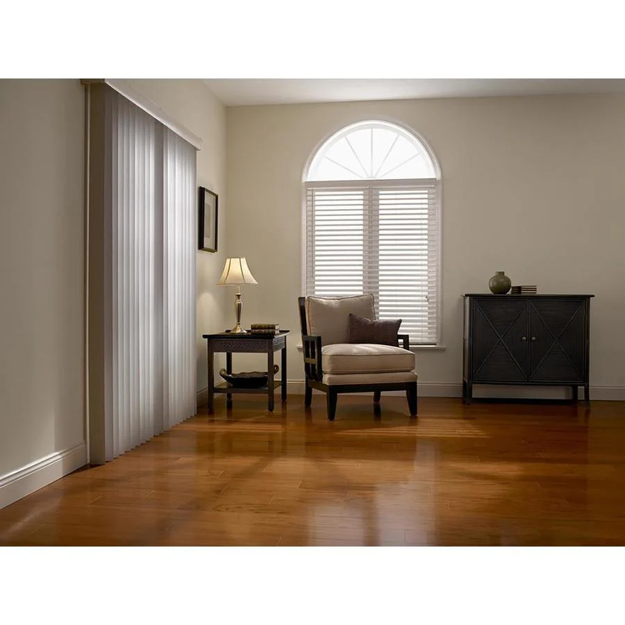 Project Source Room Darkening Vertical Blinds, 3.5-in Slat, 104-in W x 84-in L, Cordless White Vinyl - Image 3