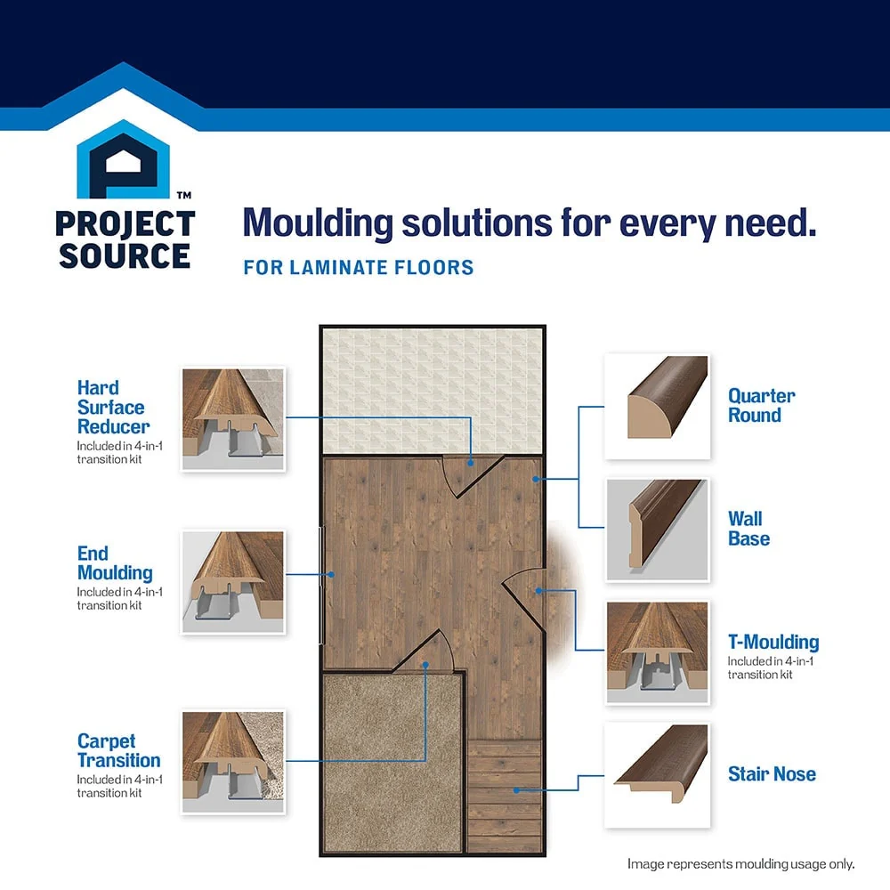SimpleSolutions 2.37-in x 78.7-in Frontier Oak/South Haven Oak Prefinished Stair Nosing - Image 15